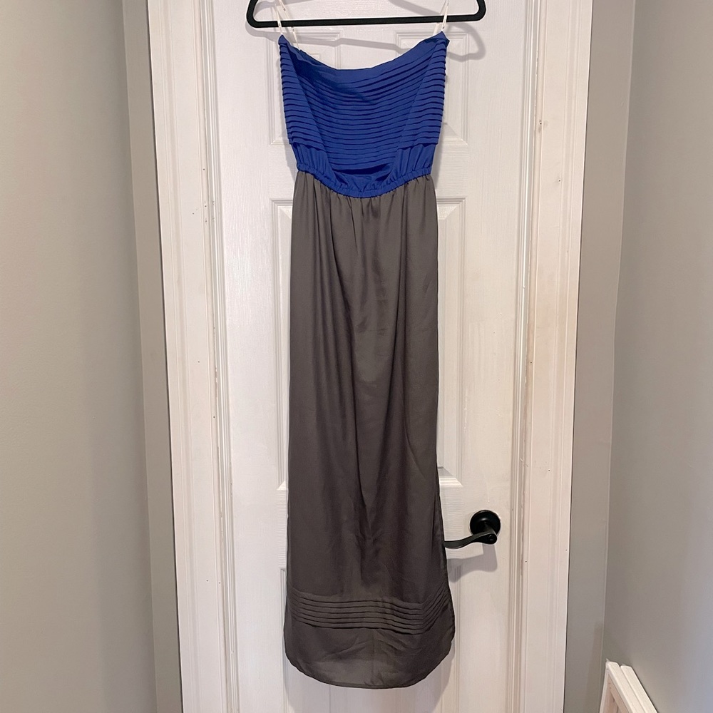Strapless Flowing Maxi Dress